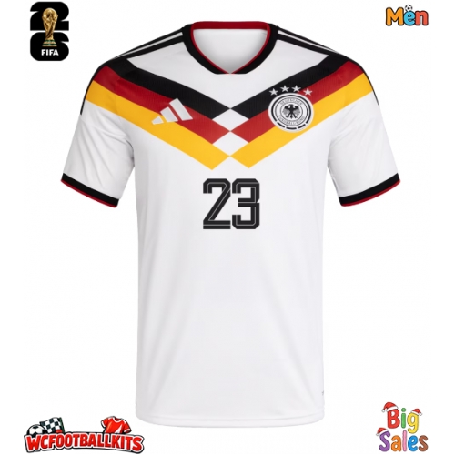 Germany Felix Nmecha #23 Replica Home Stadium Shirt World Cup 2026 Short Sleeve